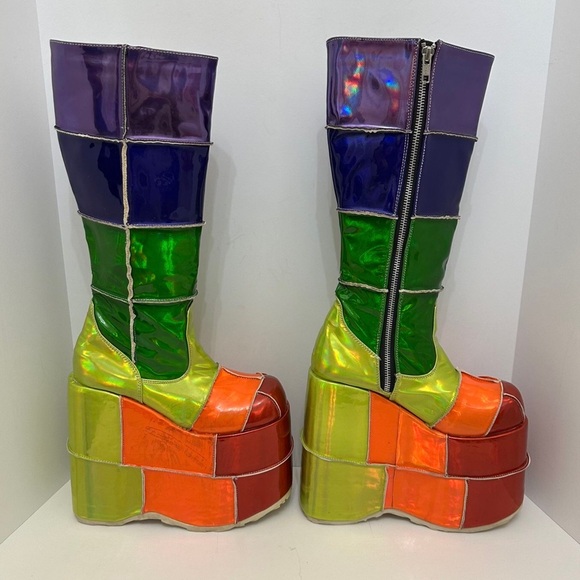 DEMONIA WAY UP HIGH RAINBOW STACK PLATFORMS - Picture 2 of 6